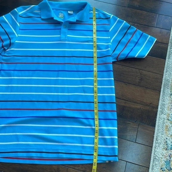 Callaway blue striped short sleeved polo shirt, Men’s size XL - Picture 6 of 12